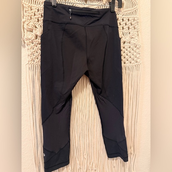 lululemon athletica Pants - Lululemon Athletica Black Leggings Size 8 – Sheer Breathable Calf-Length Workout